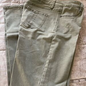 Rewash Sage Green Velvet Touch Pants